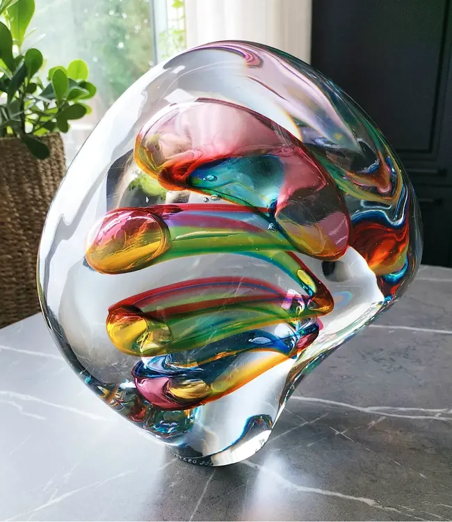 Ozzaro Kristal Tsjechië Ozzaro Kristallglaskunst Wirbel Regenbogen