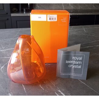 Royal Leerdam Crystal Leerdam oranjevaas 75 Jaar Vrijheid