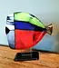 Glass Studio Habrat Habrat - Glazen beeldje Big Fish gold