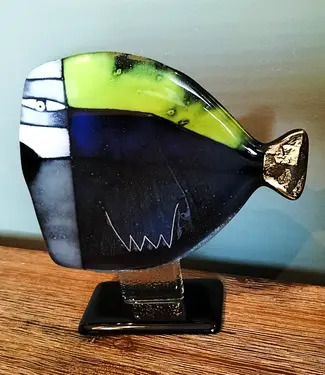 Glass Studio Habrat Habrat - Gläserne figur Big Fish Gold