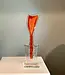 Glass Studio Habrat Studio Habrat, oranje glazen tulp