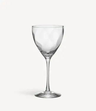 Bertil Vallien Kosta Boda rode wijnglas Chateau