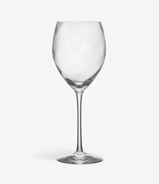 Bertil Vallien Kosta Boda rode wijnglas Chateau