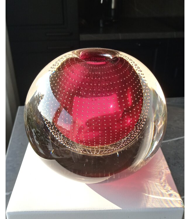 Leerdam Spijkerbol Ø12cm - donkerroze