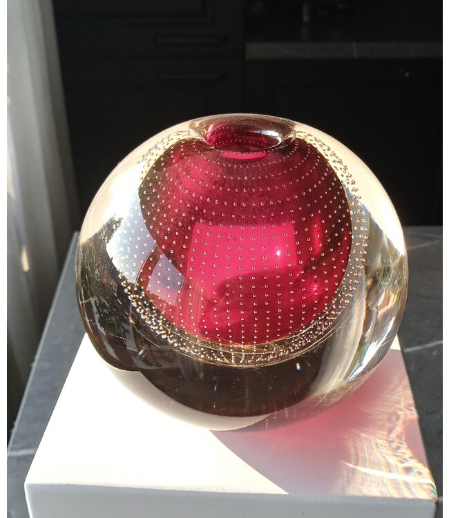 Leerdam Spijkerbol Ø12cm - donkerroze