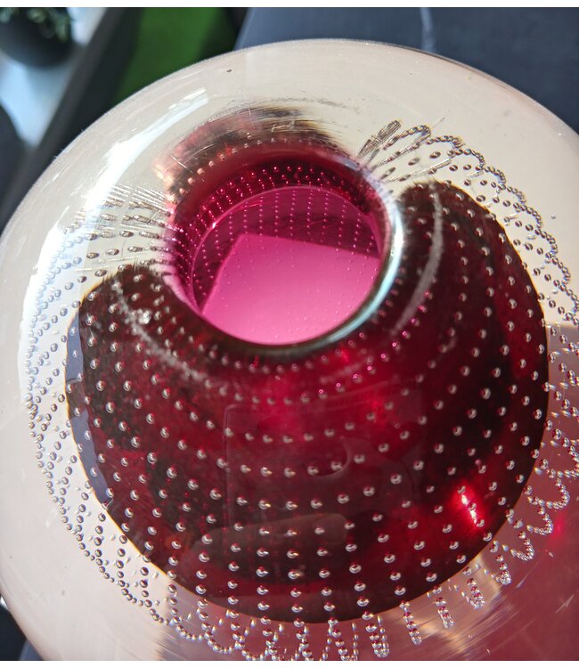 Leerdam Spijkerbol Ø12cm - donkerroze