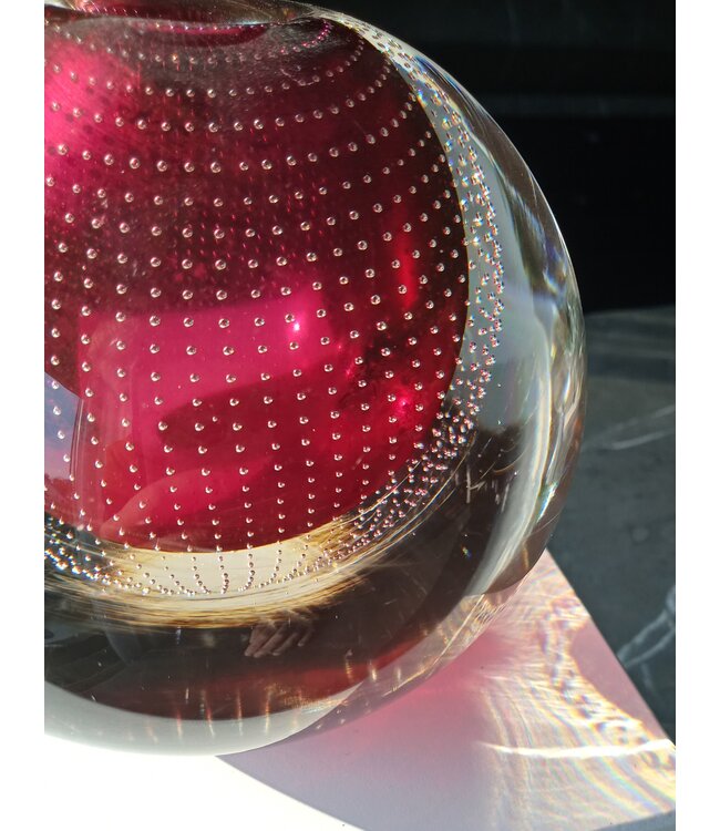 Leerdam Spijkerbol Ø12cm - dunkelrosa