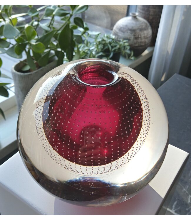 Leerdam Spijkerbol Ø12cm - dunkelrosa