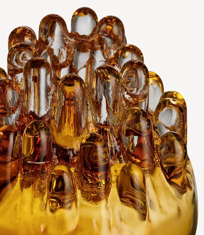 Kosta Boda Kerzenhalter Polar Bernstein