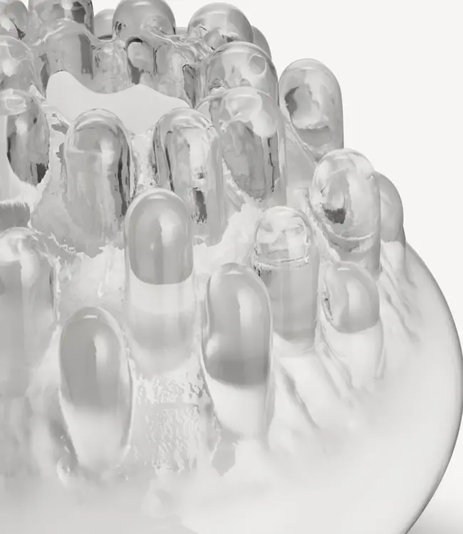 Kosta Boda waxinelicht Polar wit