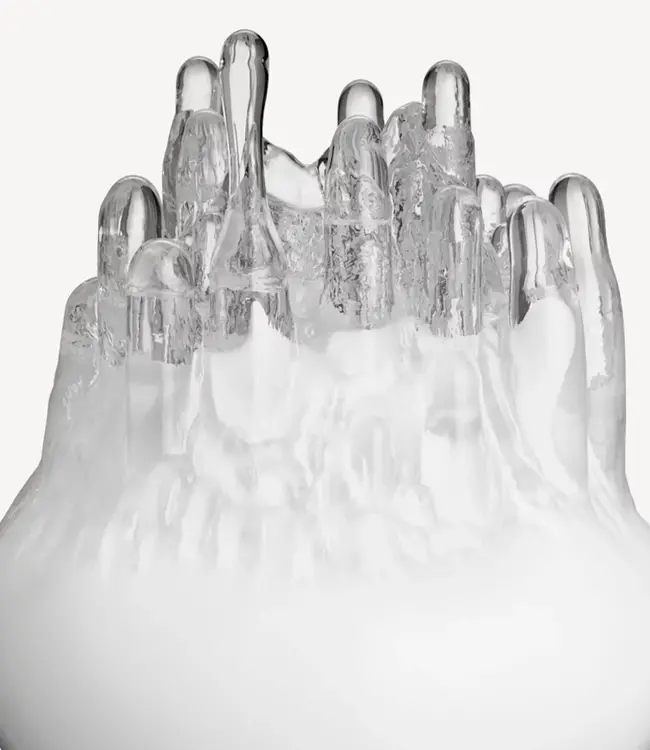 Kosta Boda waxinelicht Polar wit