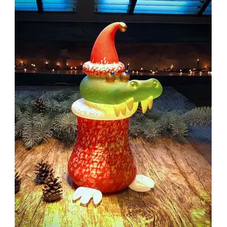 Glasstudio Borowski Borowski Weihnachtsobjekt Chris Croc rot