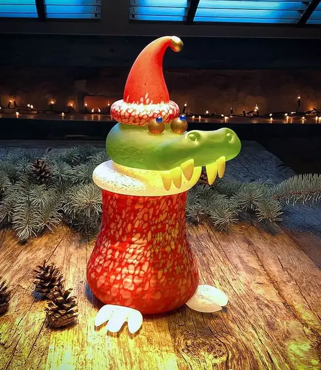 Glasstudio Borowski Chris Croc rood