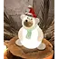 Glasstudio Borowski Borowski kerstobject Christmas Bear wit