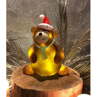 Glasstudio Borowski Borowski Weihnachtsobjekt Weihnachtsbär Bernstein