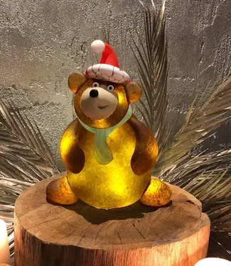 Glasstudio Borowski Borowski Weihnachtsobjekt Weihnachtsbär Bernstein