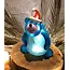 Glasstudio Borowski Borowski kerstobject Christmas Bear blauw