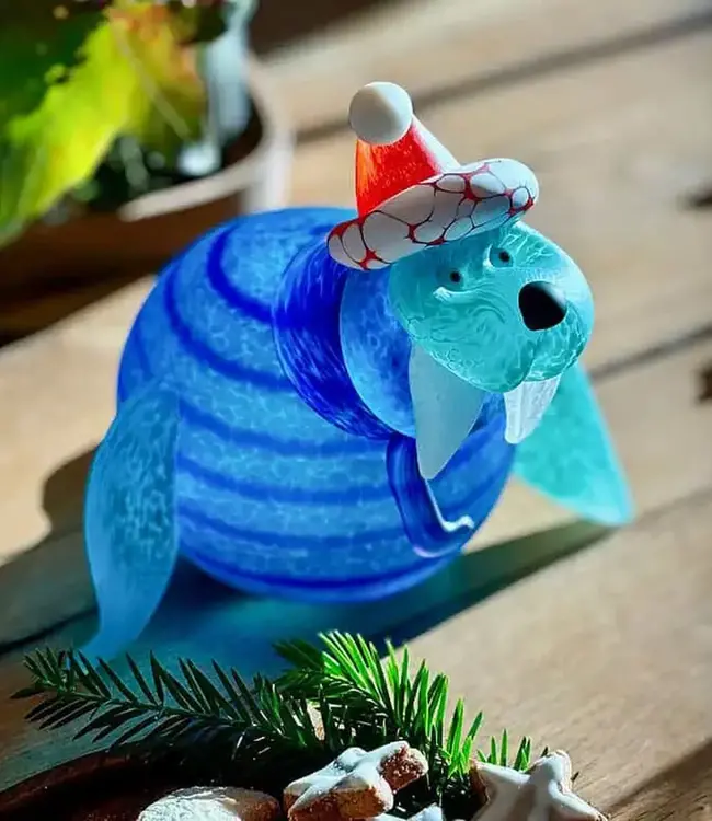 Borowski kerstobject Wally blauw