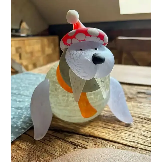 Borowski kerstobject Wally grijs