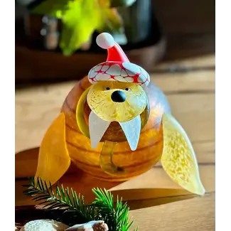 Glasstudio Borowski Borowski kerstobject Wally amber