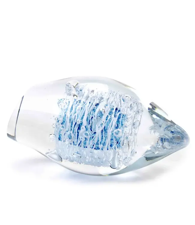 Ozzaro Kristal Tsjechië Kristallen object 'Knot', blauw/wit