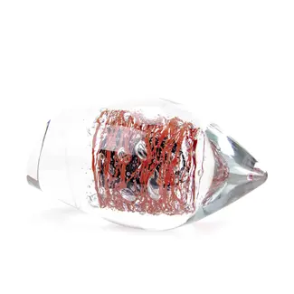 Ozzaro Kristal Tsjechië Ozzaro Kristallobjekt Knoten rot/schwarz