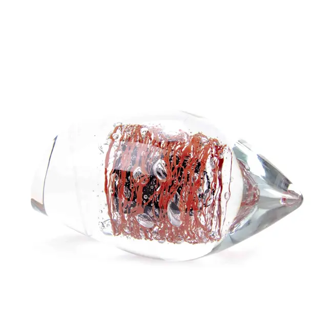 Ozzaro Crystal glaskunst Knot rood/zwart
