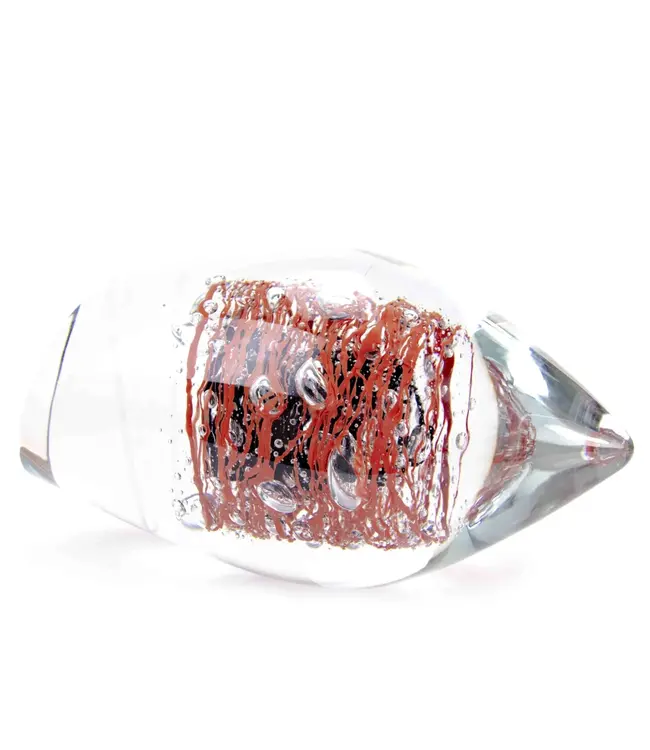 Ozzaro Kristal Tsjechië Ozzaro Kristallobjekt Knoten rot/schwarz