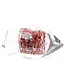 Ozzaro Kristal Tsjechië Kristallen object 'Knot', rood/zwart