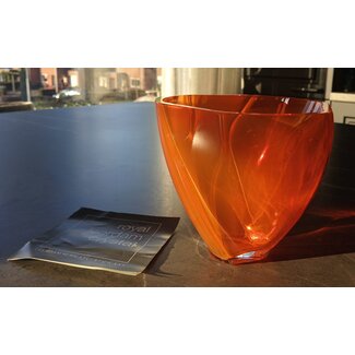 Royal Leerdam Crystal Leerdam oranjevaasje 75 Jaar Vrijheid