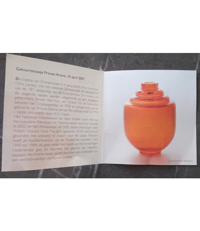 Floris Meydam - Ariane Oranje-Vase 2007