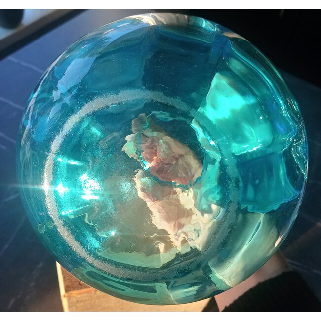 Kristalunie Maastricht - Vaas Alcyon blauw 1933