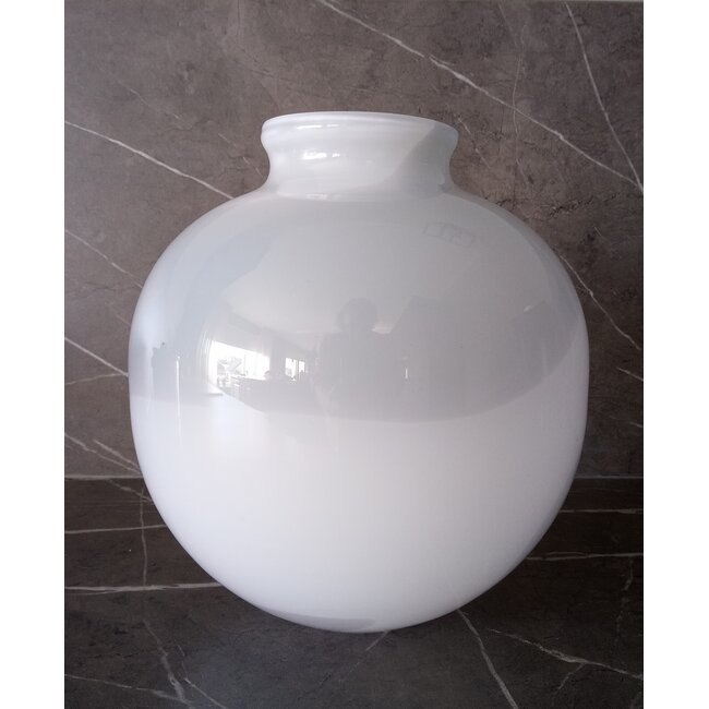 Floris Meydam Serica - Vaas bolvormig grijs en wit 1983