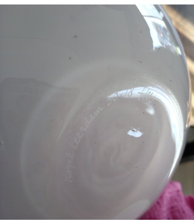 Floris Meydam Serica - Kugelvase grau und weiß 1983