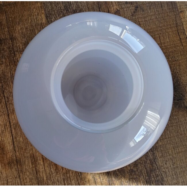 Floris Meydam Serica - Vaas bolvormig grijs en wit 1983