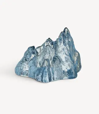 Hanna Hansdotter Kosta Boda Teelichthalter Rock blau