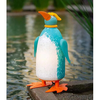 Glasstudio Borowski Borowski Lichtobjekt Diver türkis/weiß