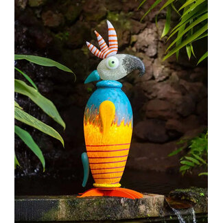 Glasstudio Borowski Borowski Lichtobjekt Taco gelb/türkis