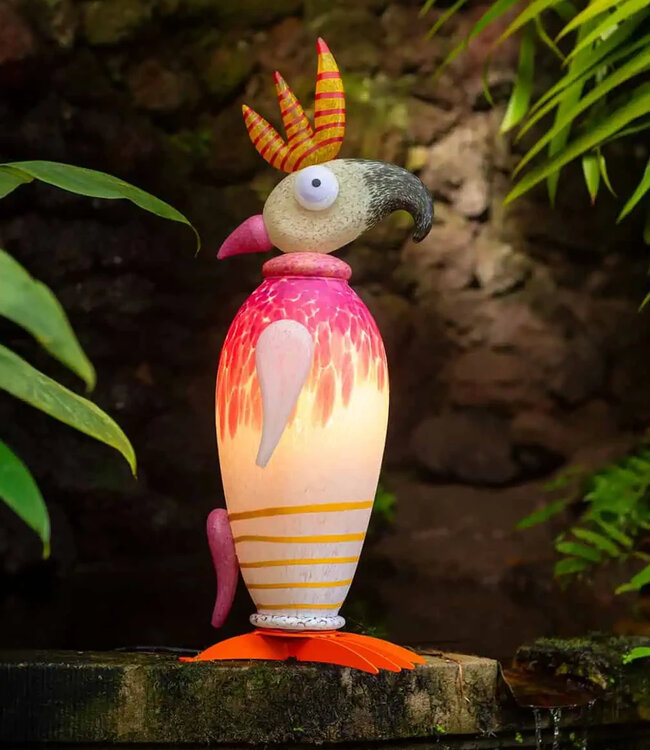 Glasstudio Borowski Borowski Lichtobjekt Taco weiß/rosa