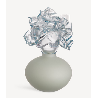 Lena Bergström Kosta Boda glaskunst Mino grijs