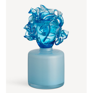 Lena Bergström Kosta Boda glaskunst Mino blauw