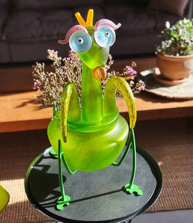 Borowski glaskunst schaal Miss Mantis