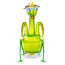 Borowski glaskunst schaal Miss Mantis