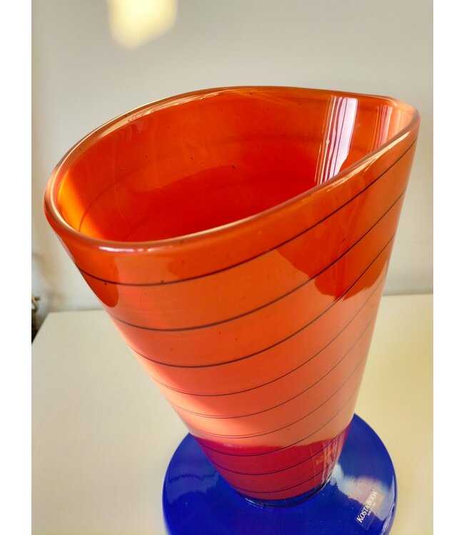 Kristallvase Epoque von Anna Ehrner für Kosta Boda