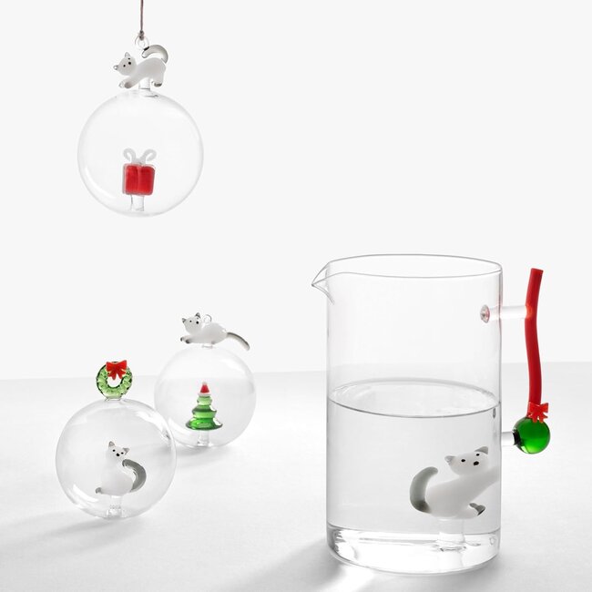 Ichendorf Glas - Weihnachtskugel Tabby Cat