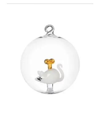 Ichendorf Milano Ichendorf Milano Weihnachtskugel weiß Maus