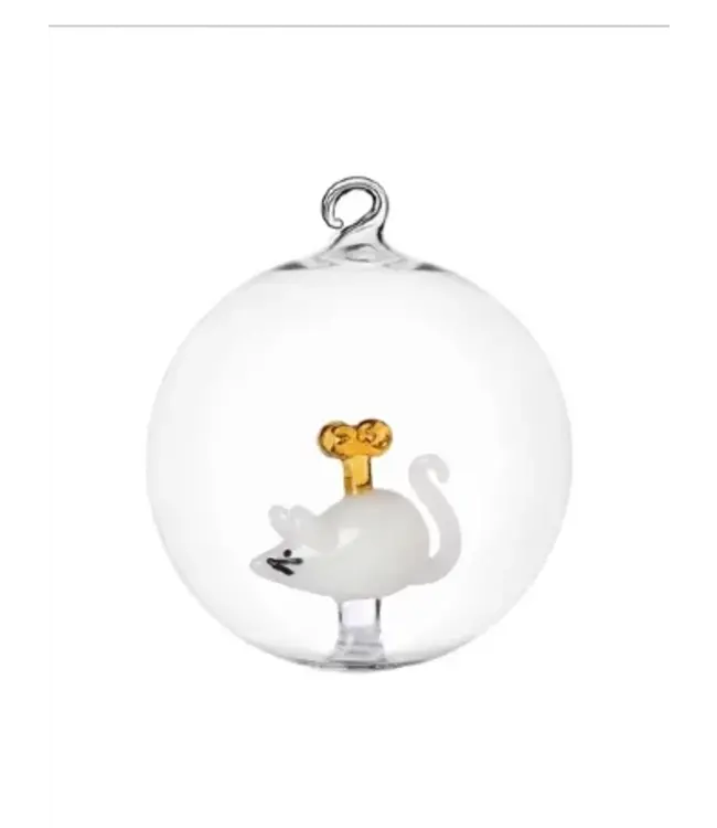 Ichendorf handgemaakte glazen kerstbal