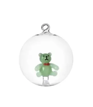 Ichendorf Milano Ichendorf Milano Weihnachtskugel Teddy grün