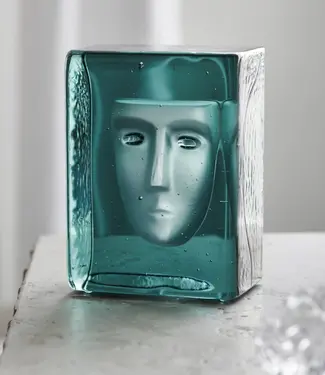 Kosta Boda Art Glass Kosta Boda Bertil Vallien - Azur Frost petrol, Gelimiteerde oplage