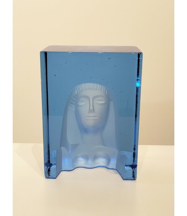 Kosta Boda Bertil Vallien Azur She – Handgemaakt kunstobject uit Zweeds kristal, Gelimiteerde oplage